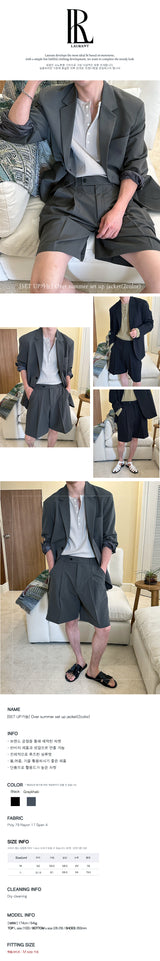 [S/S] オーバーサマーセットアップジャケット(2color)