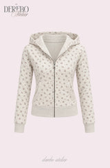 Floral Loose Hoodie Training Set (TOP)