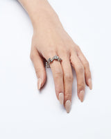 Wild Rose Wreath Ring Silver