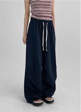 [MADE] Quble Wide-Leg Two-Tuck Banding Pants
