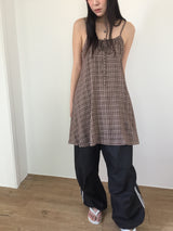 Ribbon Plaid Mini One Piece (2color)