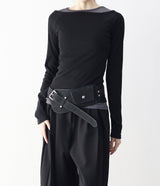 Charlotte Color Block Off-Layered T-shirt