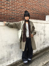 ルツェルン ノンフェード ボタン ワイド デニム パンツ