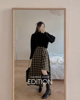 【MADE】 チェックドロングスカート
