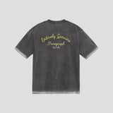PARAGRAPH EMBROIDERED SCRIPT T SHIRT