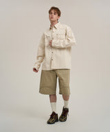 Two Pocket Western Denim Shirt - Cream
