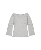 カットアウト プレゼント オフショルダーTシャツ