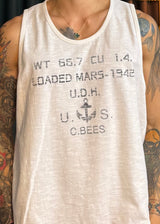 Washed Navy Box Sleeveless