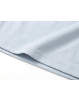 ネルドレープワンショルダースリーブレススリムトップ Light Blue