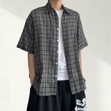 Rake Frash Checkered Short-Sleeved Shirt (5 colors)