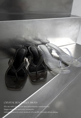 crystal beach jelly shoes (2color)