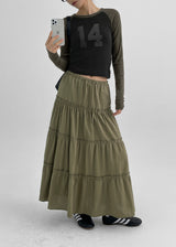 [MADE] Surea Flare Long Skirt