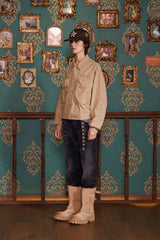 POCKET ARGYLE SHORT JACKET / BEIGE