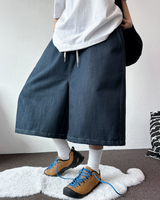 BASIC STITCH WIDE 7 8 ロングバミューダ 🖤💙2COLOR