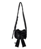 Knotted Micro Padding Bag (Glossy-Black)
