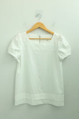 DotTexture Lace Line Mini Dress