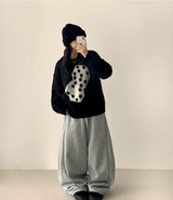 Somyi Bold Dice Graphic Oversized Fit Knitwear