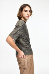 Posh Cable Stone Washing Knit