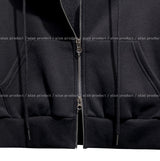 [U-BASIC] Tom Brushed Two Way Crop Hood Zip-Up