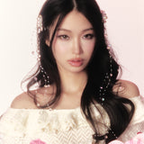 Fringed pearl hairpins