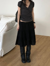 Elin Lace Puff Short-Sleeved T-shirt (2 colors)