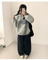 ジュノ ブリスベン エンブロイダリー レタリング オーバーフィット フーディー