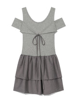 カンカンパンプキン リボン ドレス(GREY)