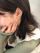 パステルドゥードゥルピアス（アップルグリーン）-ブリーズ