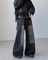 Veil Crack Wide Denim