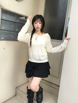 リコガーリッシュドットカンカンシャーリングスカート