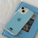 [Jelly] Stipe slim(blue) Jelly case