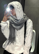24FW New Cable Wool Hood