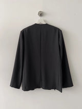 Dawson Slit Collarless Over Fit Jacket