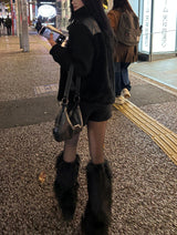 Wolf Fur Leg Warmers