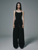 MOON SWEAT PANTS BLACK