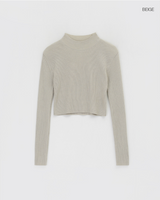 [MADE] ROAU Half Turtleneck V-Neck Cropped Knitwear