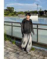スモーキーウォッシュドワイドスウェットパンツ
