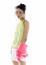 Drape Neck Top [Lemon]