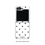 black love dot Z Flip series Standard Glass Phonecase