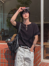 ルーキー フック ヘンリーネック ショートスリーブ Tシャツ