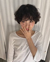 [925SILVER] DRAPE WAVE FRILL RING