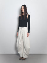 Cut-out Body Suit_Charcoal