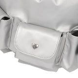 RIBBON POINT MINI BACKPACK [SILVER]