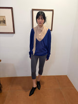 scarf drape sleeveless