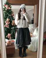 Hug Wool High Neck Short Coat