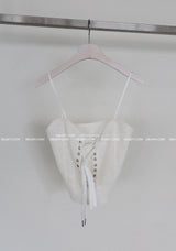 corset lace bustier sleeveless