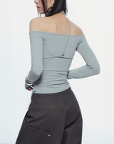 MELVIN LONG SLEEVE TOP (BLUE GREY)