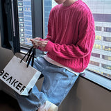 LMN ライフセミオーバーサイズフィットツイスティドラウンドニット (5 colors)