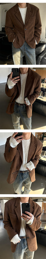 [S/S] Suede 2button blazer(2color)