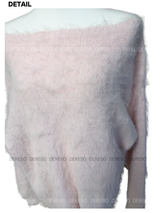Angora wide shoulder loose fit knitwear